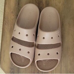 CROCS Tan Sandals with Ventilation Holes